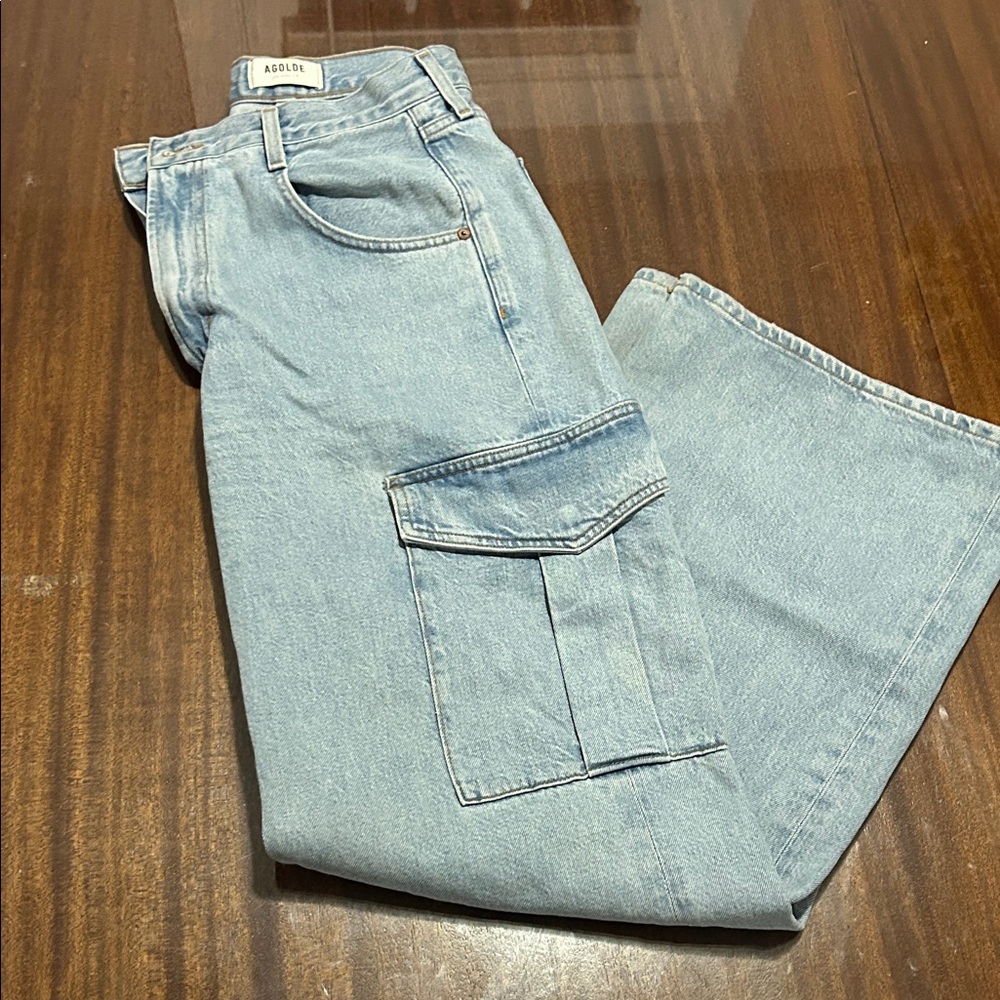 Agolde Men's Relaxed Fit Jeans in Light Blue